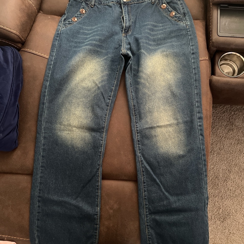 SHEIN Blue Flare & Wide Leg Jeans